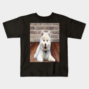 White dog Kids T-Shirt